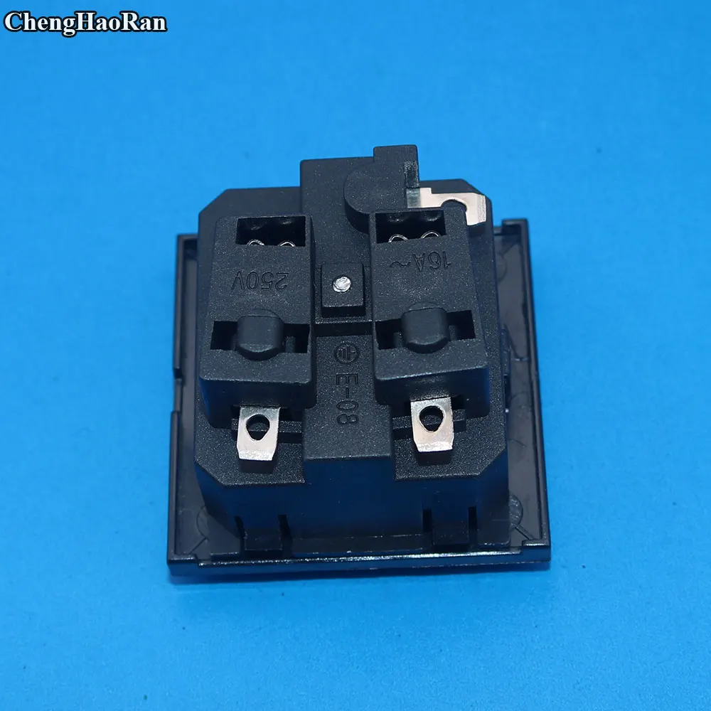 Chenghaoran E-08 Duitsland Europese Ac Power Socket 16A 250V Korea Bedrading Vergaarbak Stopcontact Schuko