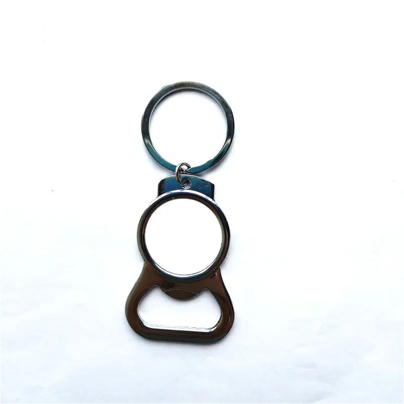 

sublimation metal blank key chain bottle opener key ring hot transfer blank metal keychains diy consumables 20pcs/lot