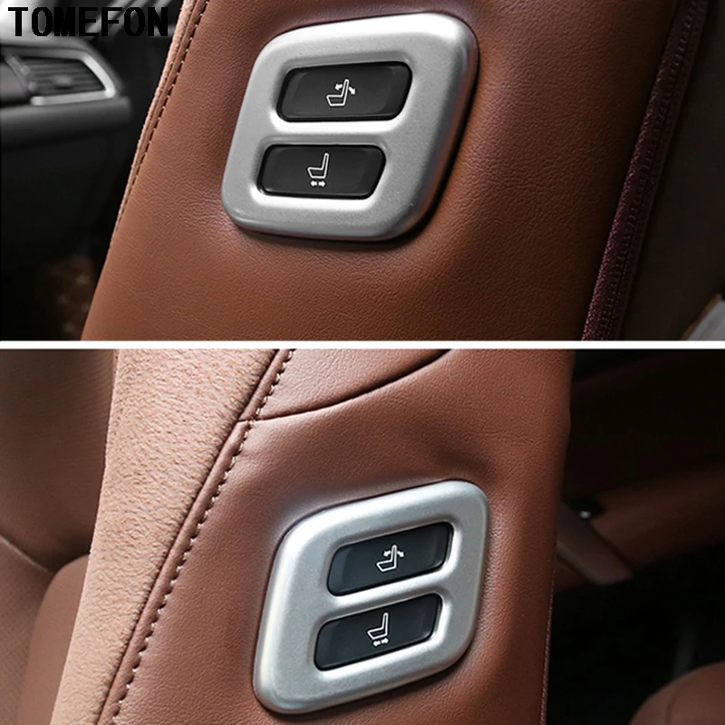 For Honda UR-V URV 2017 ABS Chrome Seat Copilot Seat Adjust Button Switch Trim Cover Car Interior Accessories