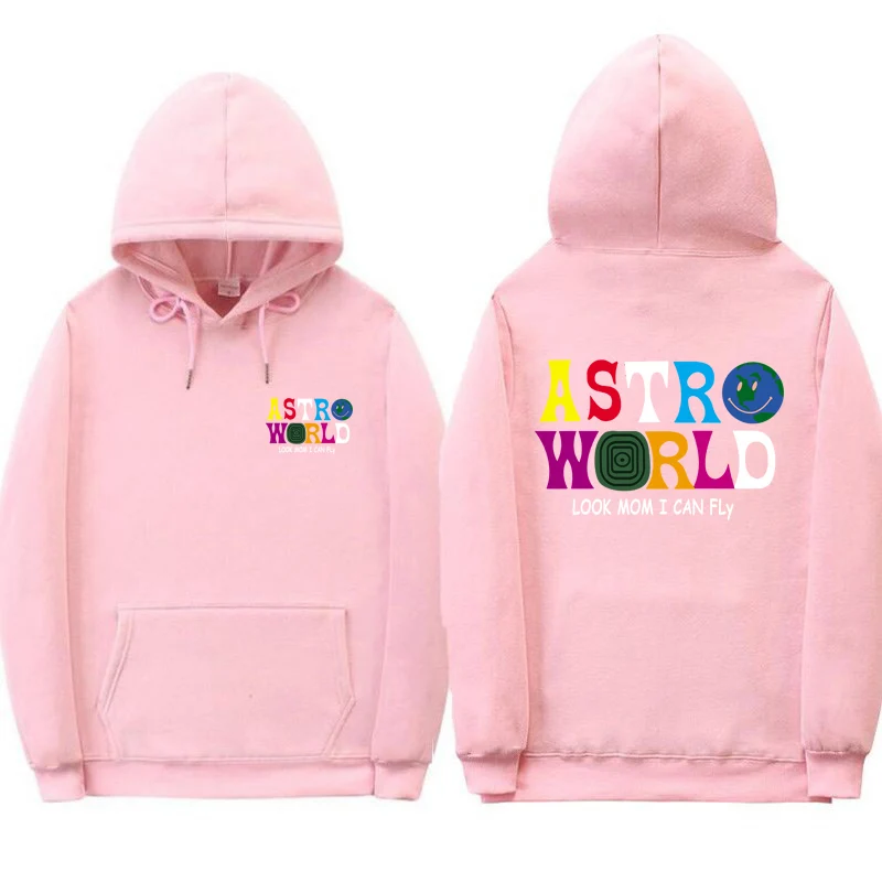 Casual Cactus Jack Hoodie Sweatshirts Look Mom I Can Fly Letter Print Hoodies Men Women ASTROWORLD Hip Hop Swag Cotton Hoody