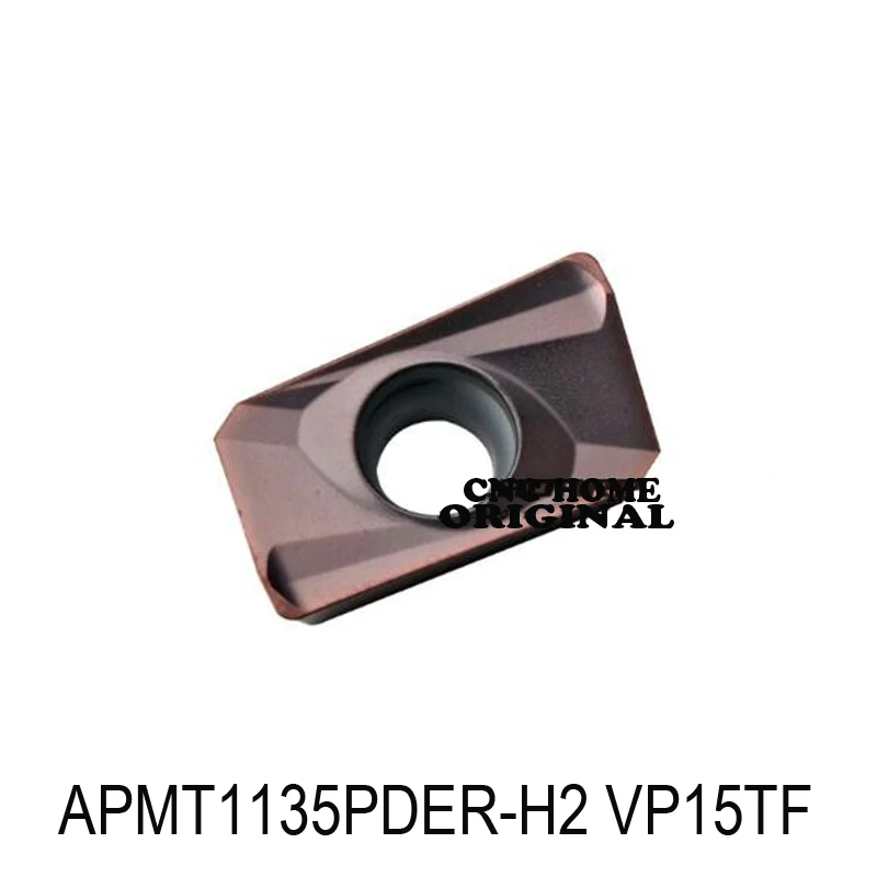 Original APMT1135PDER-H1 APMT1135PDER-H2 APMT1135PDER-M2 APMT1604PDER-M2 APMT1604PDER-H2 VP15TF Milling Carbide Insert 1135 1604