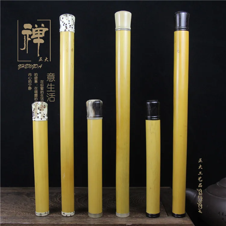 Fine yellow bar with horn is whangee Bodhi purple snail mouth Long Tan incense tube bamboo wholesale