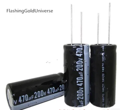 20pcs 470UF200V 200V 470UF 470uf 200v  NEW  electrolytic capacitor 18*40MM 18*45MM best quality