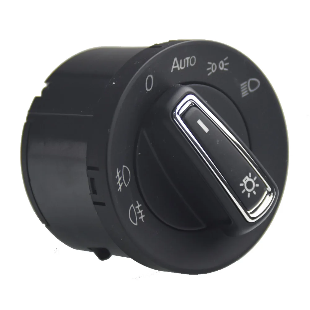 For VW Golf GTI MK7 Polo 6c Chrome Auto Headlight Switch Head Light Fog Lamp Automatic Knob 5GG941431