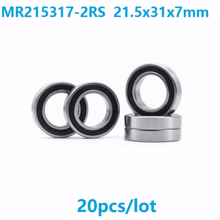 

20pcs MR215317-2RS MR215317RS MR215317 2RS 21.5x31x7 mm deep groove ball bearing for bicycle bottom bracket bearing 21.5*31*7