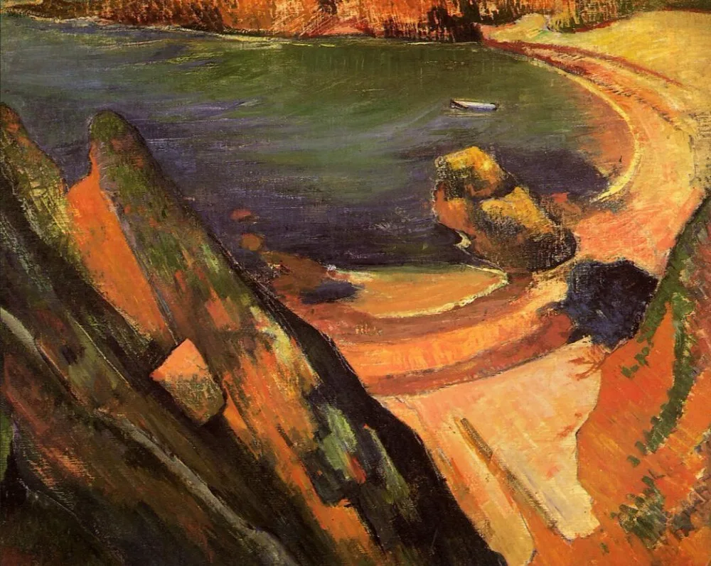 High quality Oil painting Canvas Reproductions The creek, Le Pouldu (1889)  by Paul Gauguin hand painted