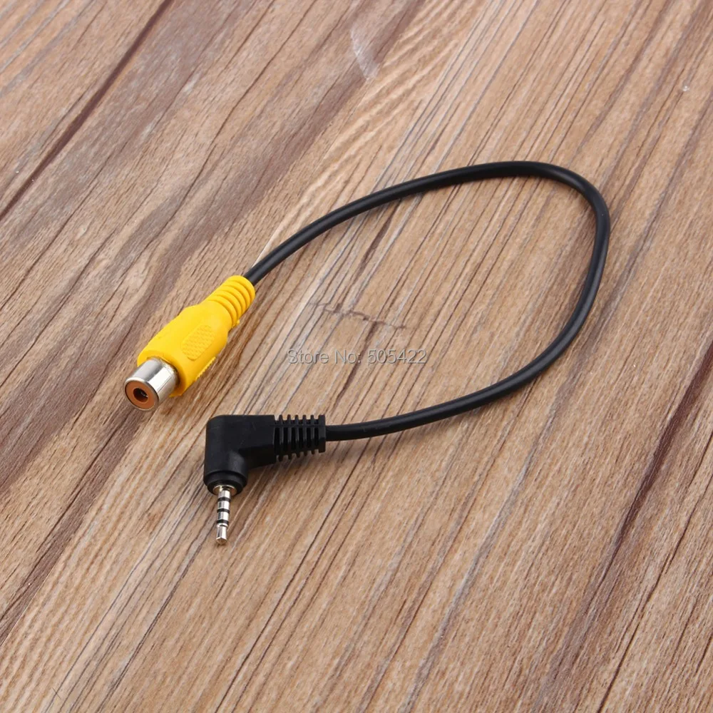 AV in Video Cable of 2.5mm Stereo Jack Male Plug To RCA Female Adapter Cable For GPS Converter Cable Cord High Quality