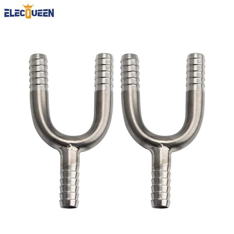 2pcs/Lot Hose Splicer Type U Shaped Fitting ,Stainless steel U-Shaped Hose Barbed Fitting With 8mm Beer Hose Home Brewing