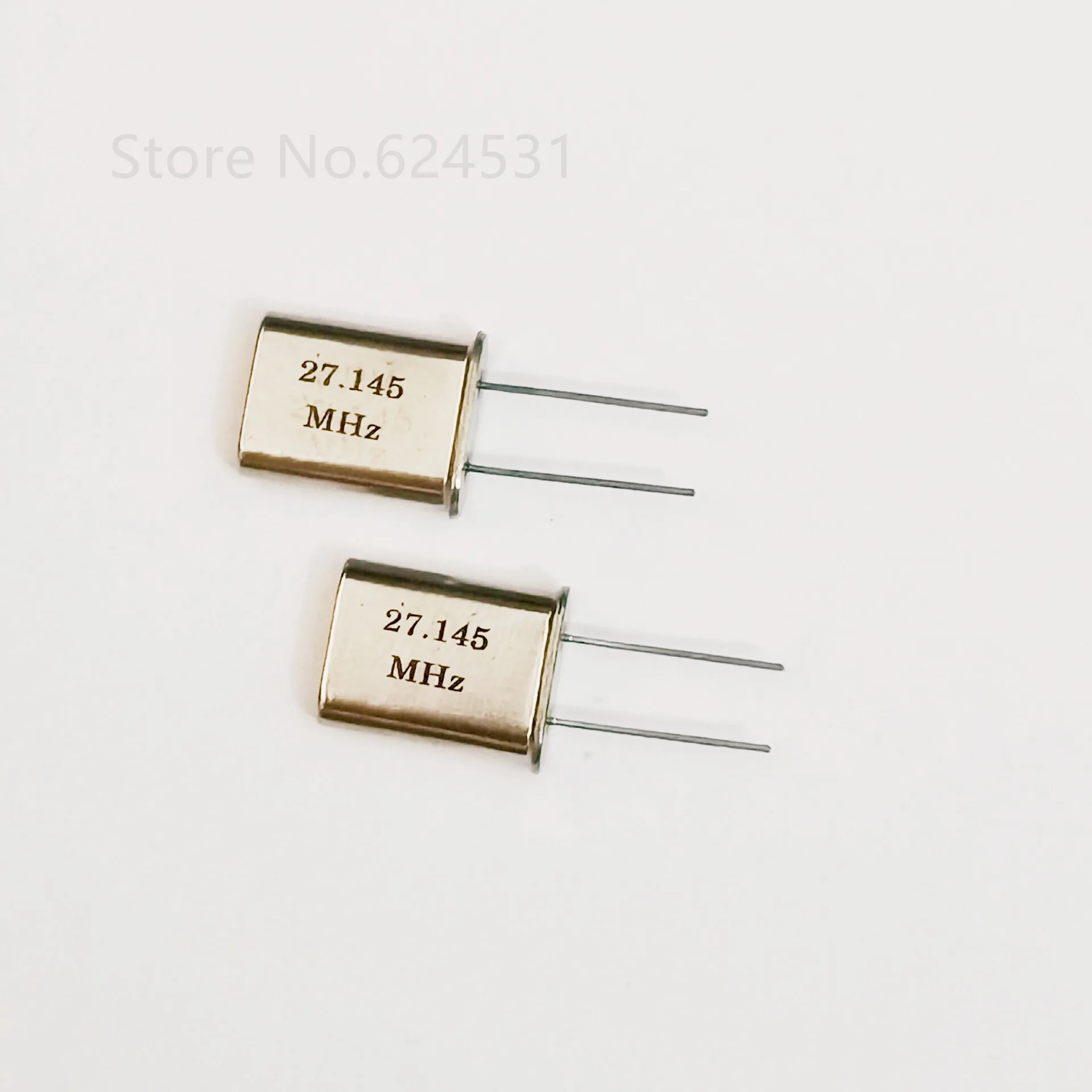 10pcs HC-49U in-line quartz crystal oscillator 27.145MHZ 27.145M passive crystal resonator