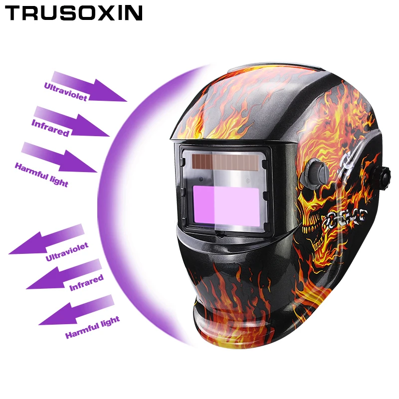 Eyes Protection Domino Solar Automatic Darken/Polish TIG MIG MMA ARC True Color Welding Mask/Helmet/Welder Glasses for Welder