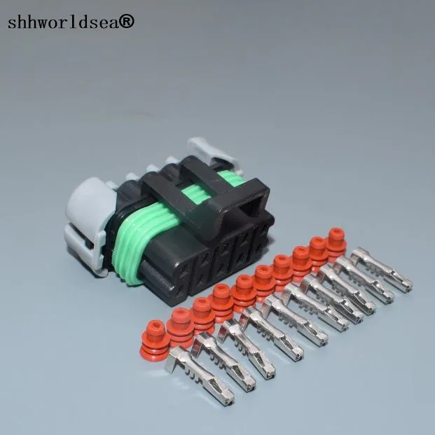 shhworldsea electric 10pin auto housing plug 12177081 waterproof plastic wire cable harness connector 12065425 car plug