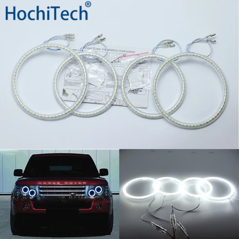 Ultra bright SMD white LED angel eyes  ring kit dayt  light DRL For Land Rover Range Rover L322 Vogue 2003-2009 XENON light