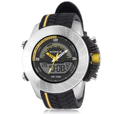 Hot!!! Top Heren Sporthorloges Waterdicht 100M Analoog-Digitaal Horloge Racen Hardlopen Duikhorloge Relojes Hombre Montre Homme