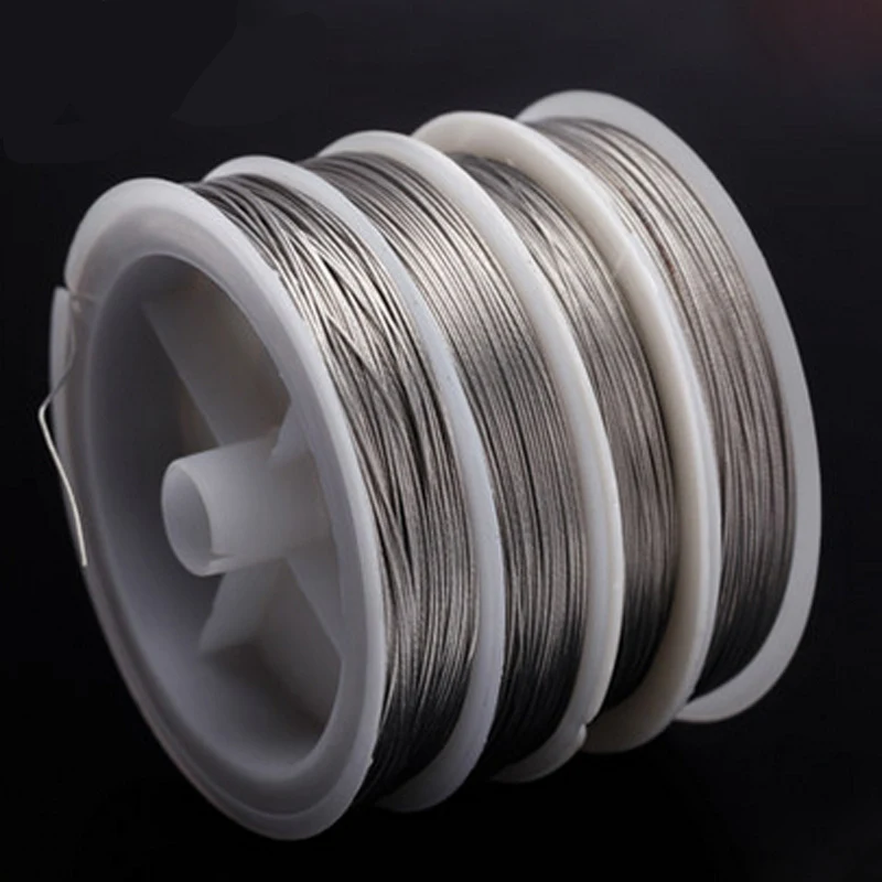 10M fishing Stainless steel wire line 7 strands Trace with Coating Wire Leader Coating Jigging Wire Lead Fish Jigging Line