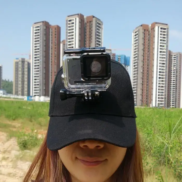 Accessories Sun Hat Headband Strp Cap with Base for GoPro Hero 109875 Xiaomi Yi 4K Mijia SJCAM SJ8/6 EKEN H9 Akaso Action Camera