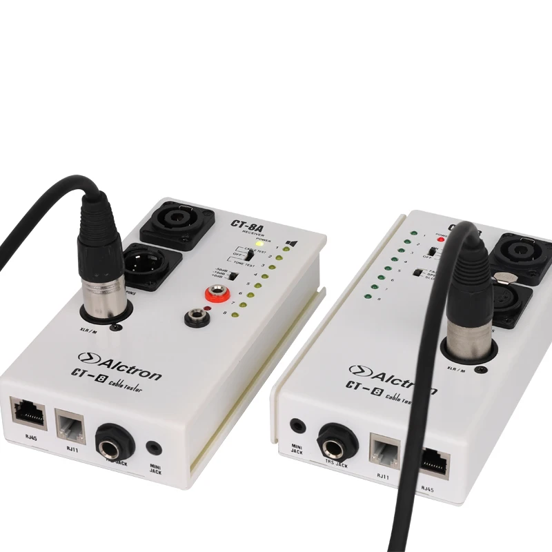 Многоцелевой тестер аудиокабелей Alctron CT-8, тест на кабель разнообразие, если они в хорошем состоянии или не