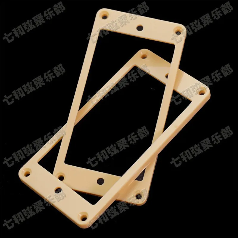 20 Pcs Cream Plastic Slanted Electric Guitar Humbucker Pickup Ring Frame Mounting Ring 3mmx4.5mm guitar accessories