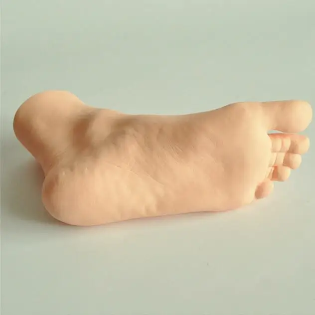 CAMMITEVER 21cm Yellow Left Foot Mannequin Hand Display Shoe Display For Women Socks Sox Showcase Wholesale