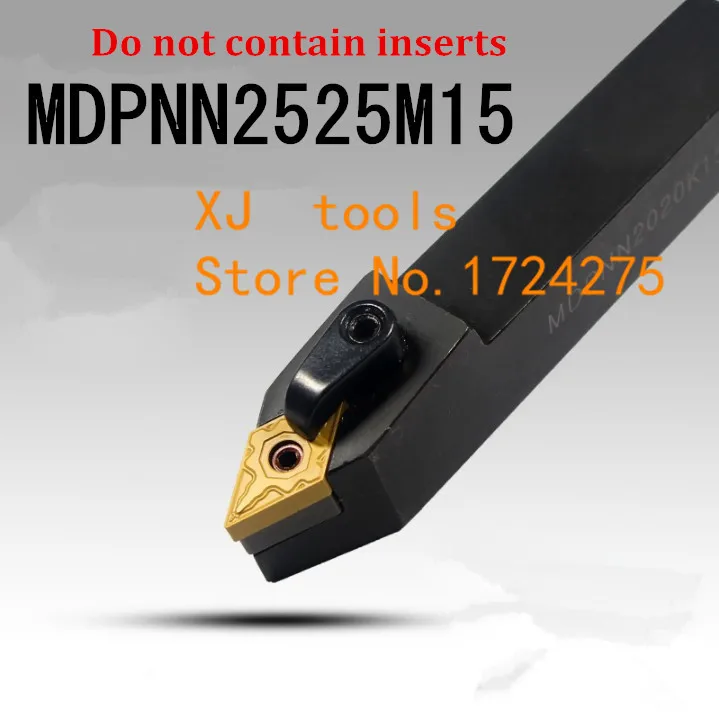 MDPNN2525M15 Metal Lathe Cutting Tools,CNC Turning Tool,Lathe Machine Tools, External Turning Tool Type MDPNN 25*25*150mm