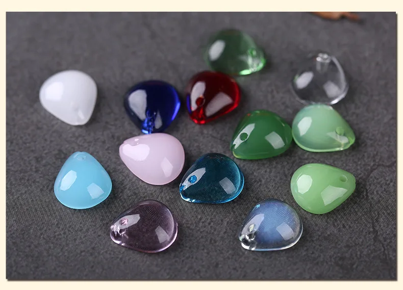 10 Pcs 10X12 Mm Perline di Vetro Murano Perle di Vetro di Cristallo di Goccia Dell\'acqua di Fascino Handmade Dell\'orecchino Della Collana Dei Monili