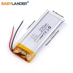 261844 3.7V 200mAh polimerowy akumulator litowo-jonowy do Bluetooth MP3 DIY prezent zabawki rysik Gogear MIX III 301845