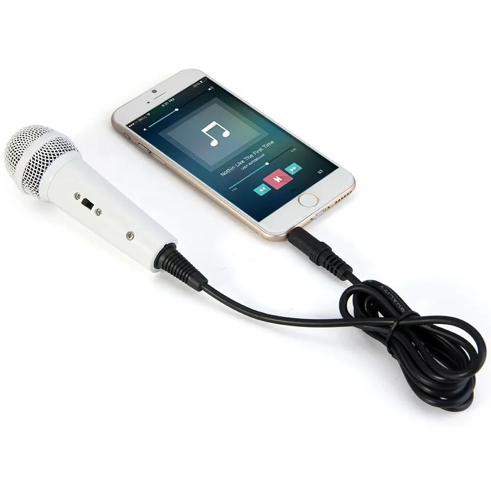 HOT Mini Handheld Wired Condenser Microphone with Single Directivity 3.5mm Plug for UC QQ YY QT IS Cellphones PC Home KTV