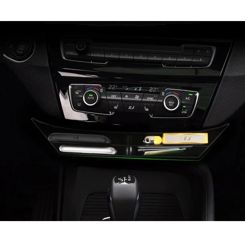 For BMW X1 F48 2016 2017 2018 Car Front Central Console Storage Box Holder Container ABS Auto Interior Accessories