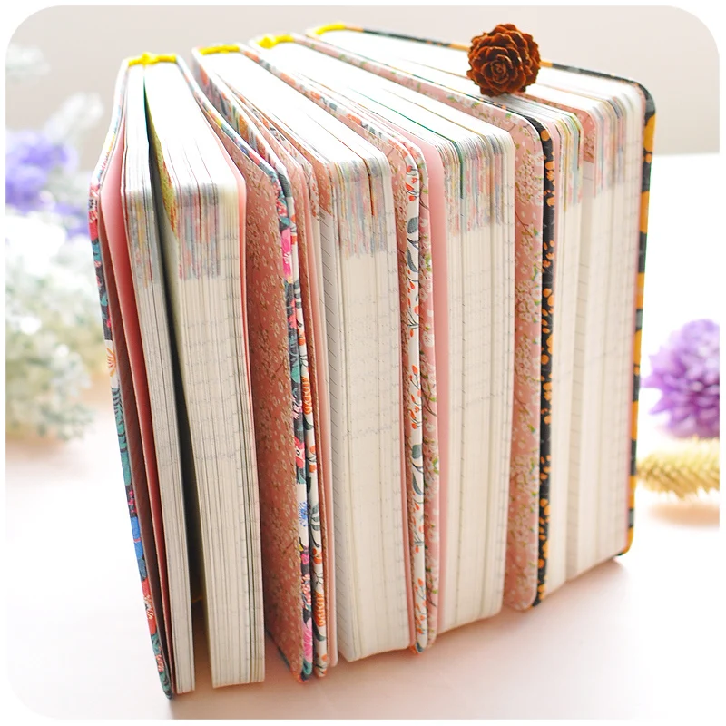 New Arrival Cute PU Leather Floral Flower Schedule Book Diary Weekly Planner Notebook School Office Supplies Stationery