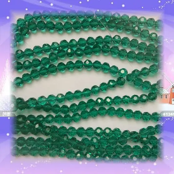 

Peacoke Green Colour 10mm 720pcs/bag Crystal Glass 32 Faceted Round Ball Beads For Wedding Decoration Accessaries