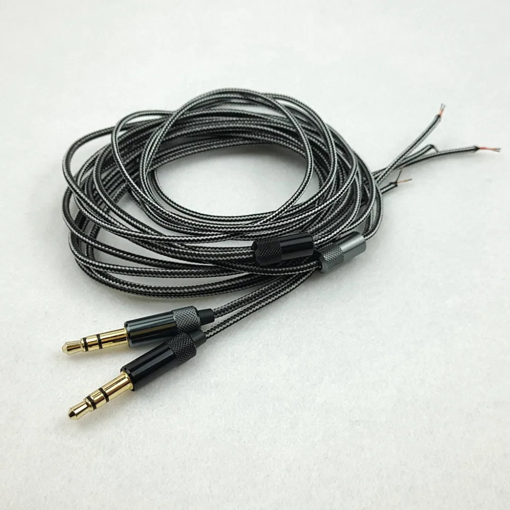3.5mmジャック付きソフトイヤホンケーブル,交換用ワイヤー,ヘッドホンアクセサリー