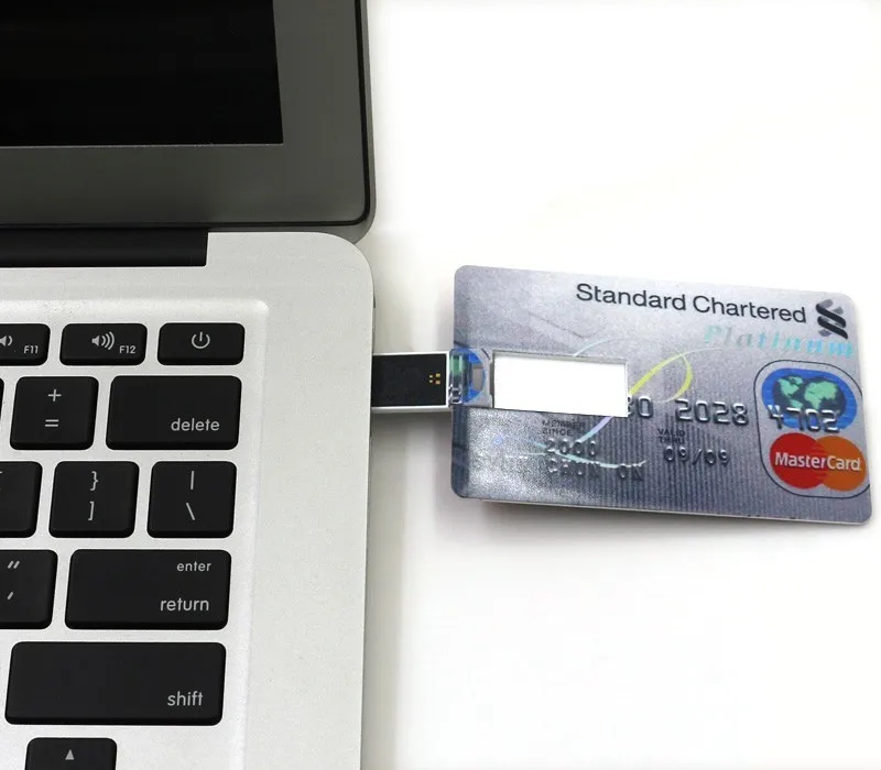 Card Pendrive USB flash drive 4GB 8GB 16GB 32GB 64GB HSBC MasterCard credit card 인기있는 USB 플래시 드라이브 카드 펜 드라이브 USB 2.0