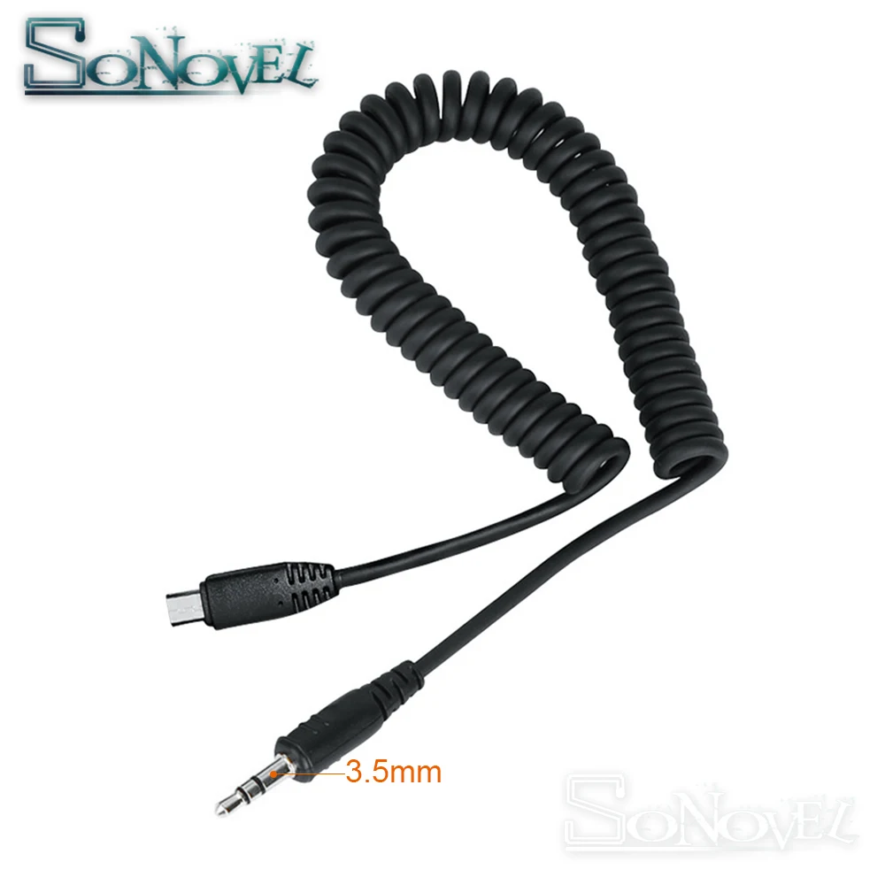 3.5mm-S2 Remote Control Shutter Connect Cable Cord for Sony A9 A7 A7R A7S A7SII A7RII A7M2 A7RIII A6500 A6300 A6000 A5100 TW-283