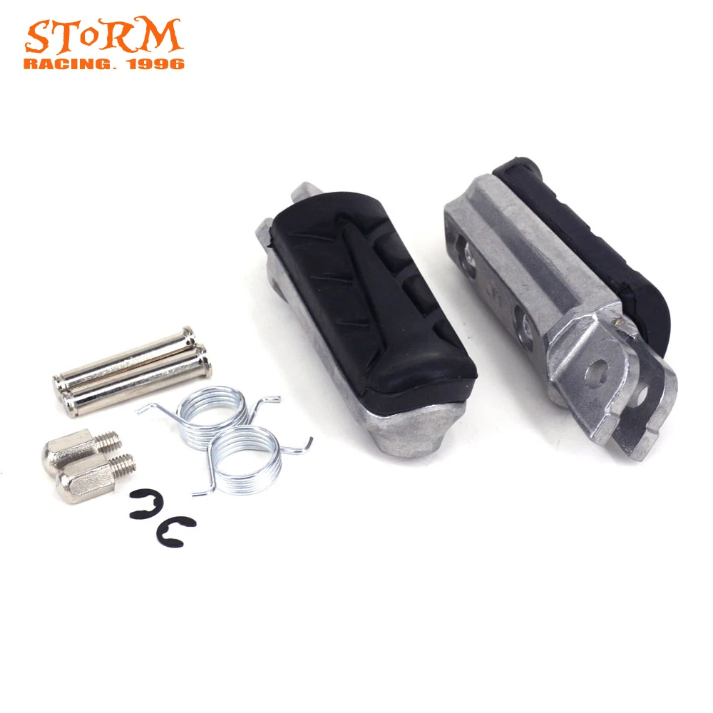 Motorcycle Front Foot Pegs Footrest Pedals Aluminum For HONDA CBR1000 VTR1000 Firestorm XL1000 Varadero CB1100 CBR1100 CB1300