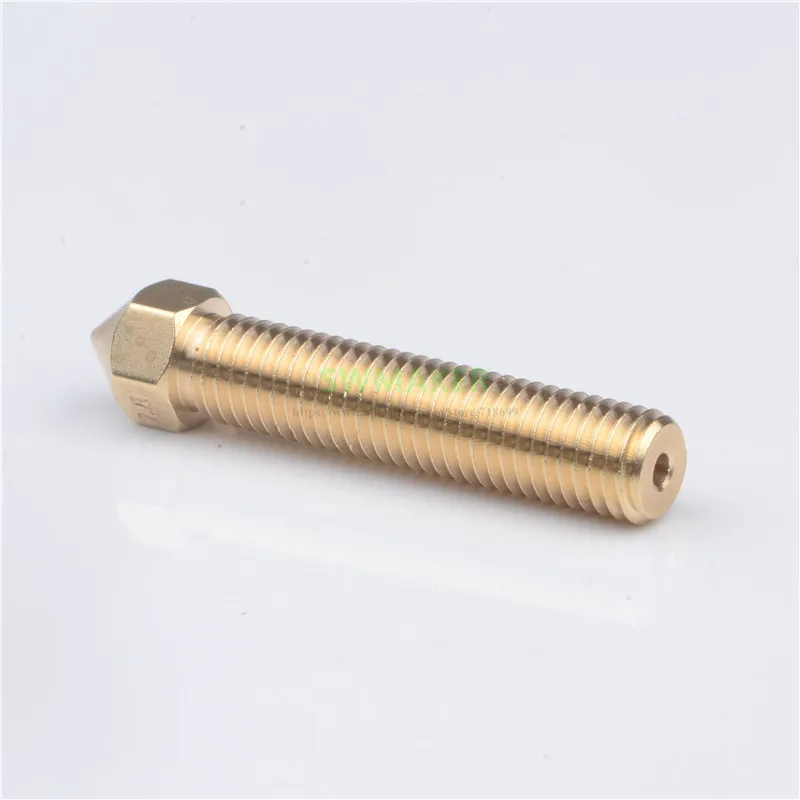 1pcs M7 Thread Extended Nozzle 0.4mm 0.5 0.8 1.1mm 1.3mm MK10 Brass Nozzle 7MM Extra Long Copper Nozzle