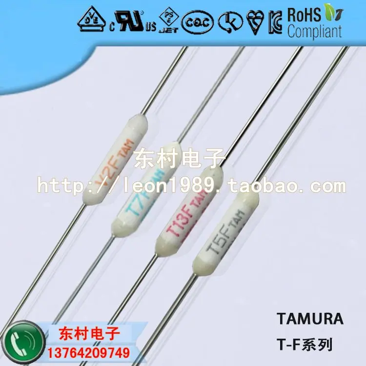 

[SA]TAMURA Tamura temperature fuse fuse T1F 86 degrees 1A 250V T2F 102 degrees 2A--500pcs/lot