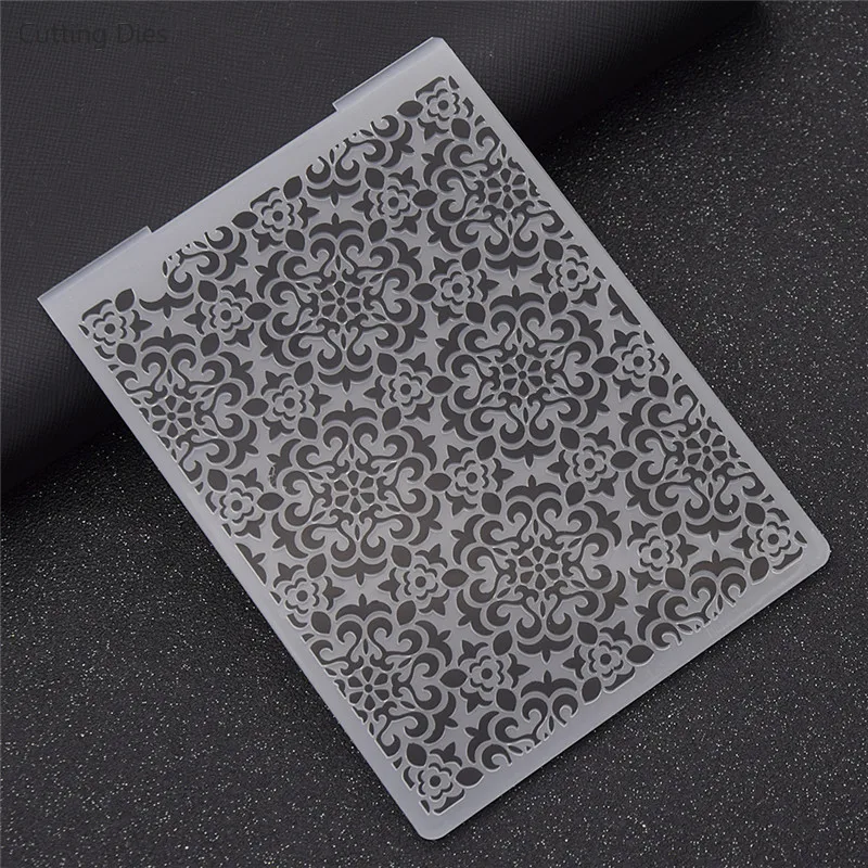 2019 New Flower Plastic Embossing Folder Stencils Template Scrapbooking DIY Paper Crafts Photo Album Home Decoration