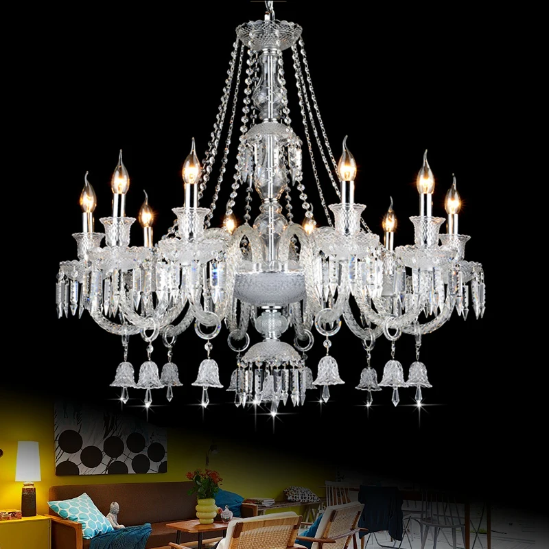 

Modern Ceiling Mounted Chandelier Decorative Hanging Lights Living Room Pendant Lamp Glass Shade Flush Mount Lamp Dining Room