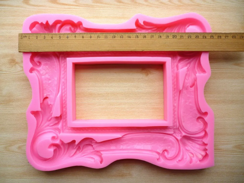 Retro Photo Frame Silicone Molds Garland Frame Cake Decoration Tools Silicone Soap Mold Silicone Cake Mold