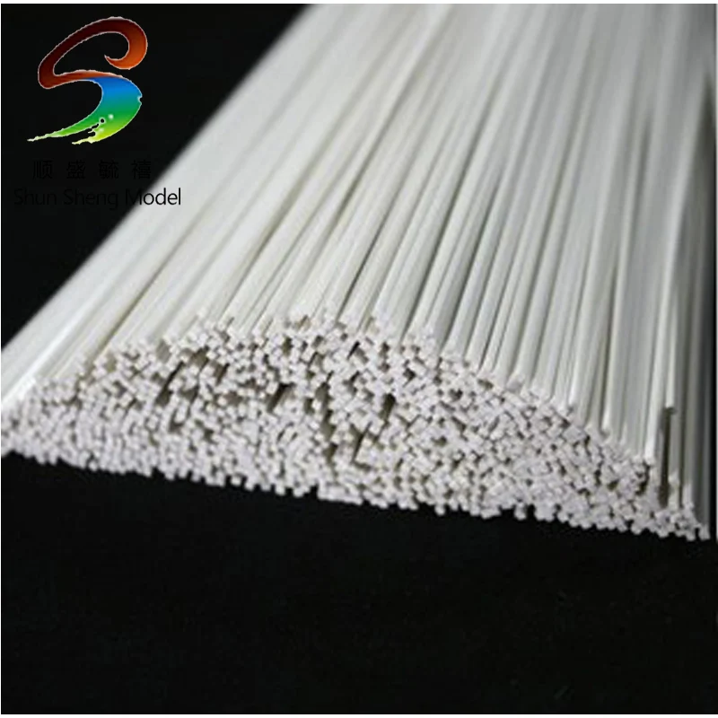 

100pcs 1.0mm*1.0mm HALF Round ABS Plastic Bar ABS Plastic stick JBY-1.0 50cm length