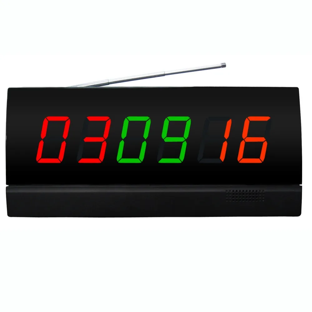 SINGCALL Wireless Table Call System,10 White Single Call Pagers and 1 Display Wireless Calling Receiver for Restaurant