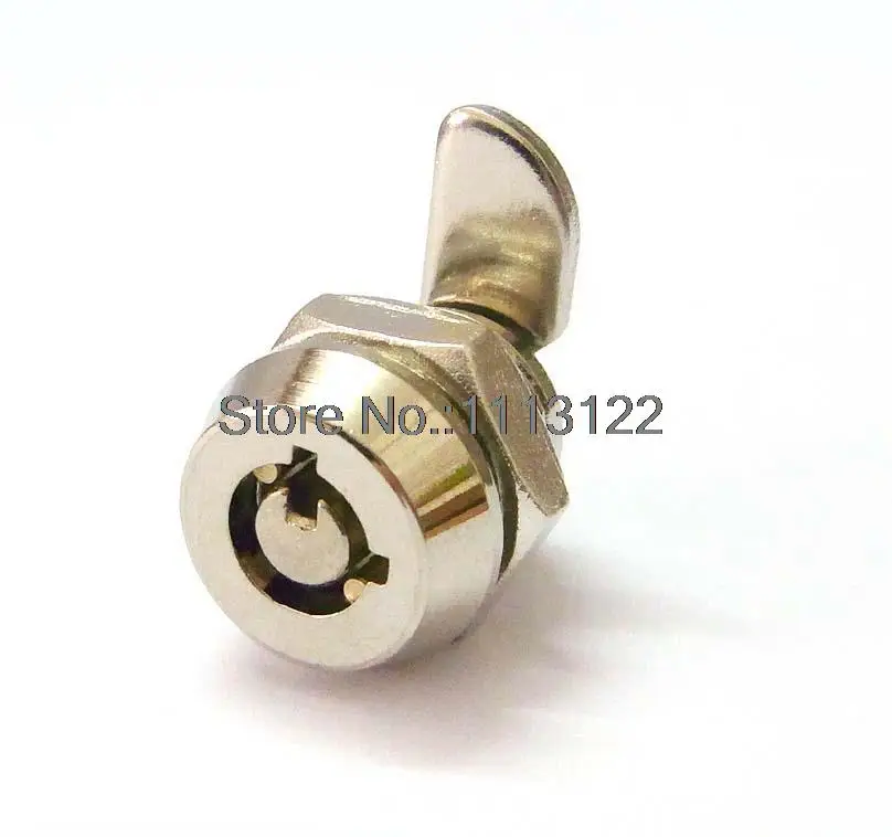 M12 Zinc Alloy Small Tubular Cam Lock for PC Case 4 Pins Mini Tubular Cam Lock  key with plastic cover 2 key pull 1Pc