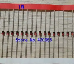 100pcs 1W Zener diode DO-35 1N4742A 12V 1N4741A 11V 1N4740A 10V 1N4739A 9V1 1N4738A 8V2 1N4737A 7V5 1N4736A 6V8