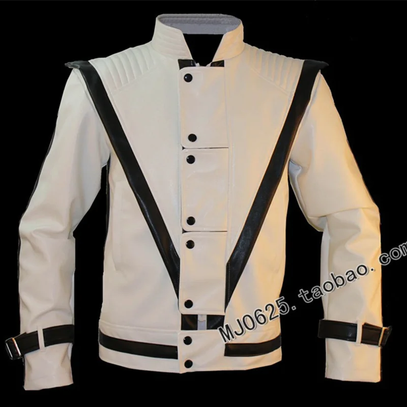 Imitator Michael White Vocal Concert Lether Jas Outwear Punk Halloween