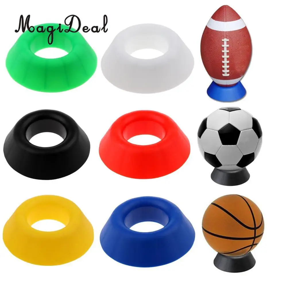 MagiDeal Langlebig Ball Stand-Basketball Fußball Fußball Rugby Ball Display Halter Rack für Box Fall-Leichte & Praktische