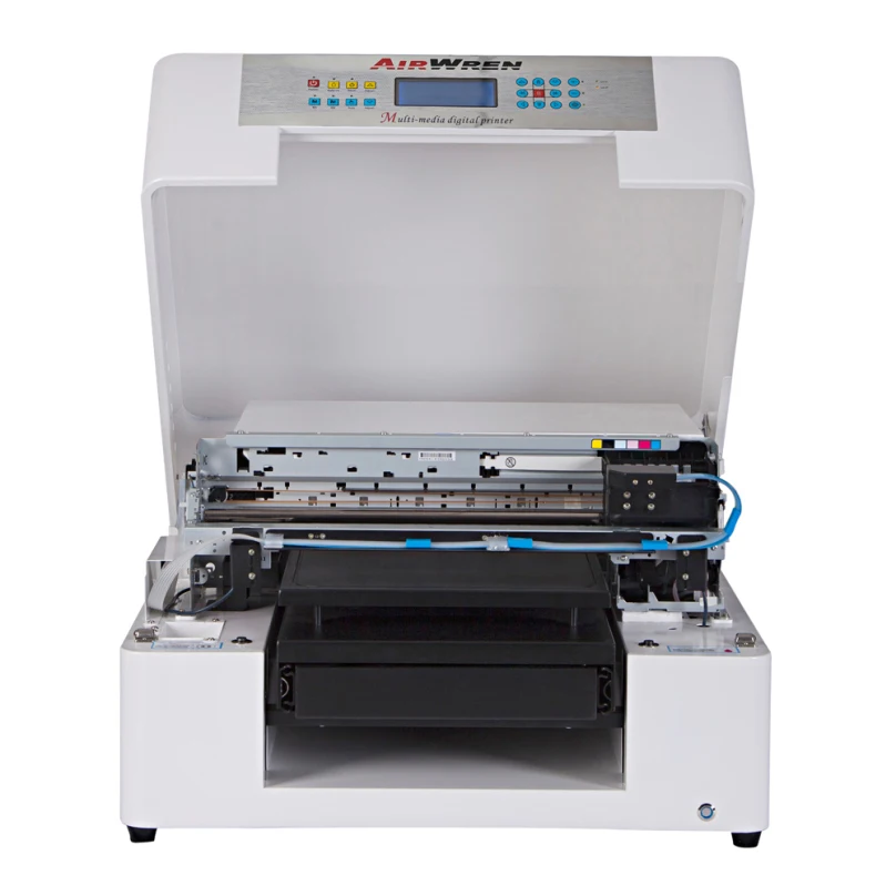 DTG Garment T-shirt Digital Inkjet Flatbed Printer for Canvas Shoes Jeans Shopping Bags Socks A3 Size Automatic Flatbed Printer