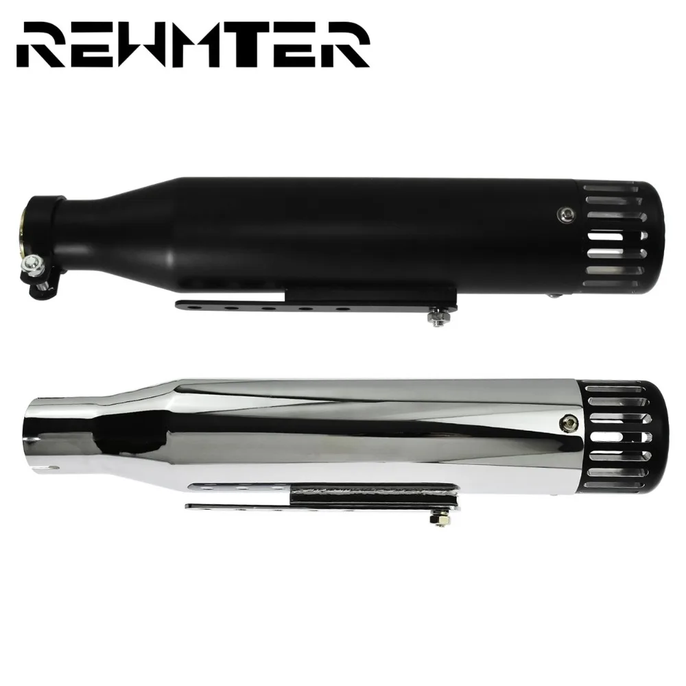 Motorcycle Slip-On Exhaust Muffler Pipe Black/Chrome For Harley Sportster XL 2014-2016 883 1200 72 48 Forty Eight Super Low