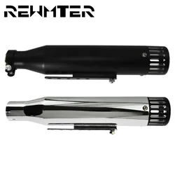 Motorcycle Slip-On Exhaust Muffler Pipe Black/Chrome For Harley Sportster XL 2014-2016 883 1200 72 48 Forty Eight Super Low
