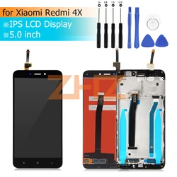 For Xiaomi Redmi 4X LCD Display Digitizer Assembly with Frame Black/White/Gold screen replacement repair parts