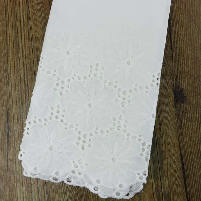 White cotton lace ultra wide 33cm handmade DIY garment accessories lace cotton embroidery lace fabric