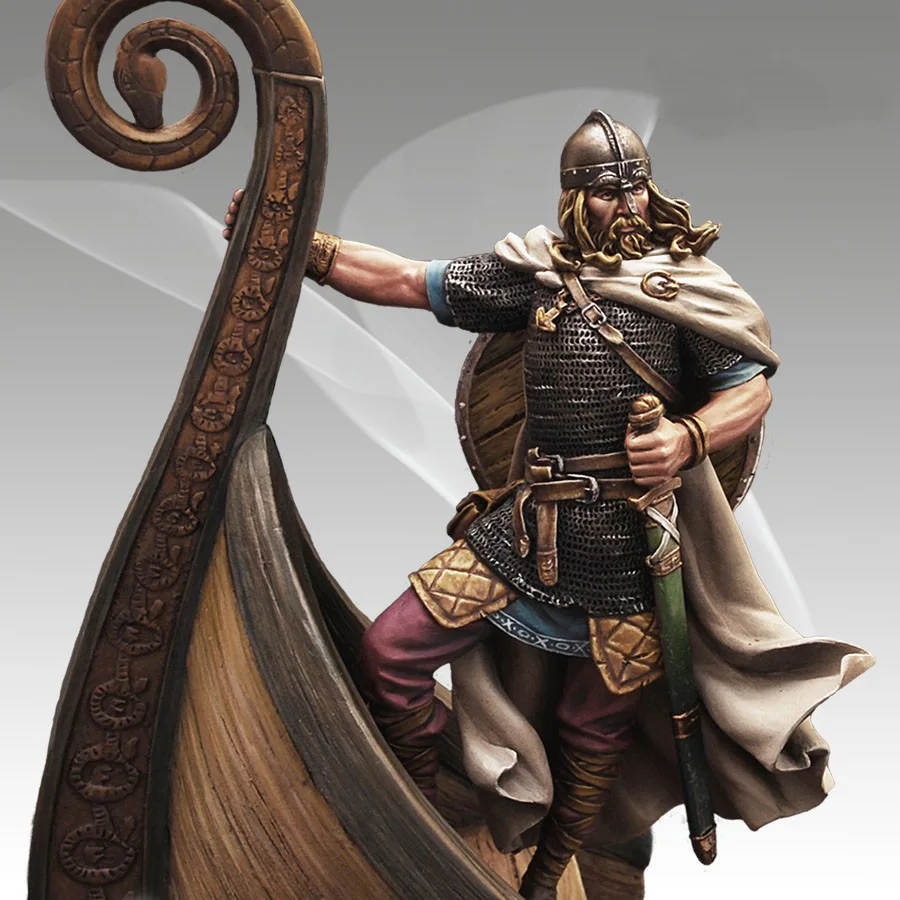 Unpainted Kit 1/24   Knights of ancient Viking    figure Historical  Figure Resin  Kit